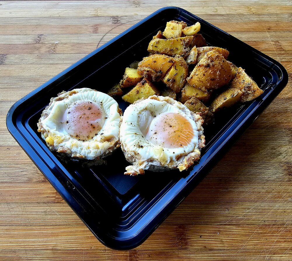 Sausage Egg Cups & Breakfast Potatoes