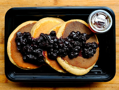 Blueberry Protein Pancakes