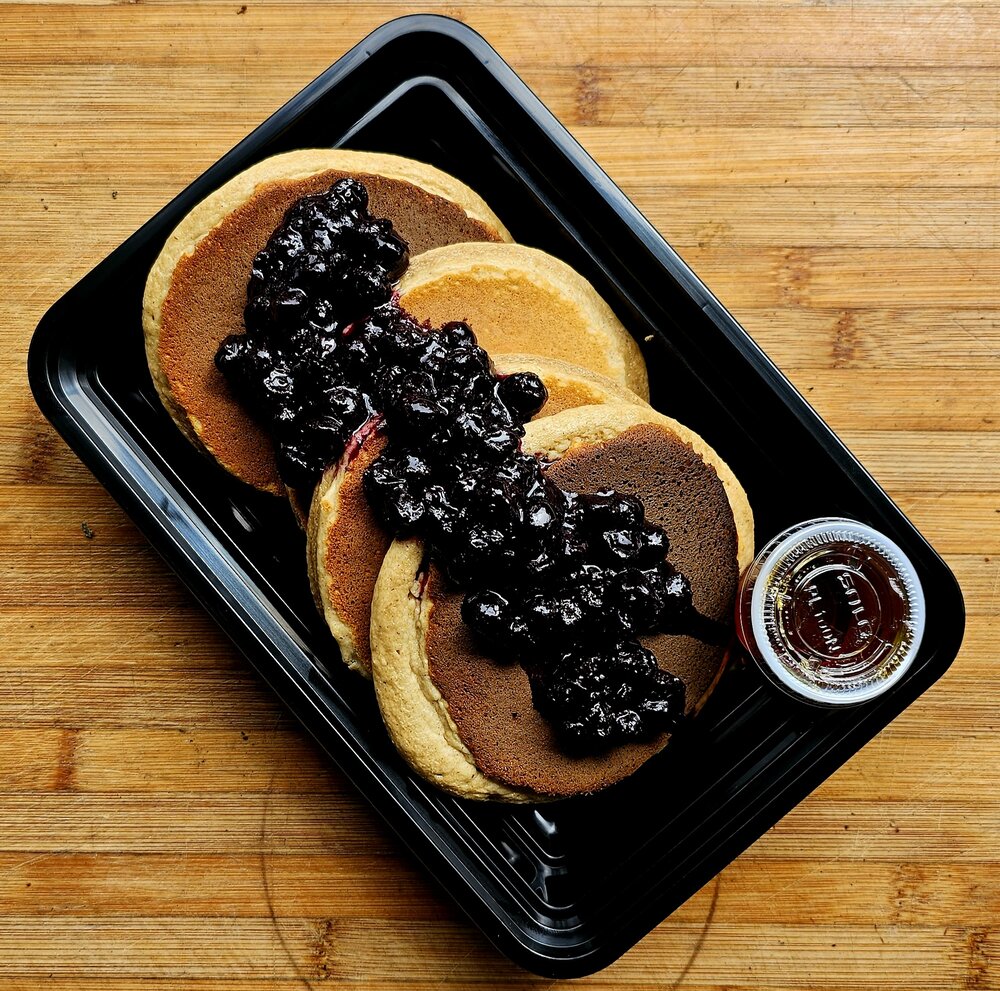 Blueberry Protein Pancakes