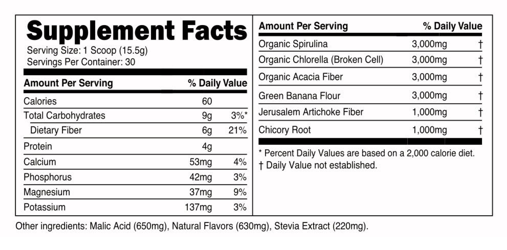 Transparent labs prebiotic greens - First Response Nutrition