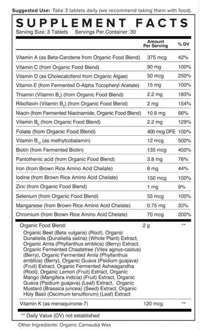 Truvani organic multivitamin - First Response Nutrition