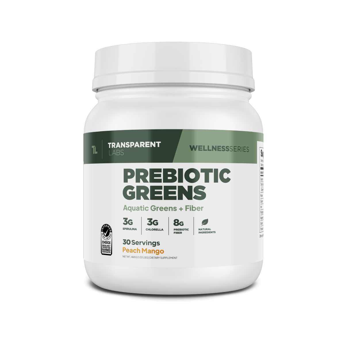 Transparent labs prebiotic greens - First Response Nutrition