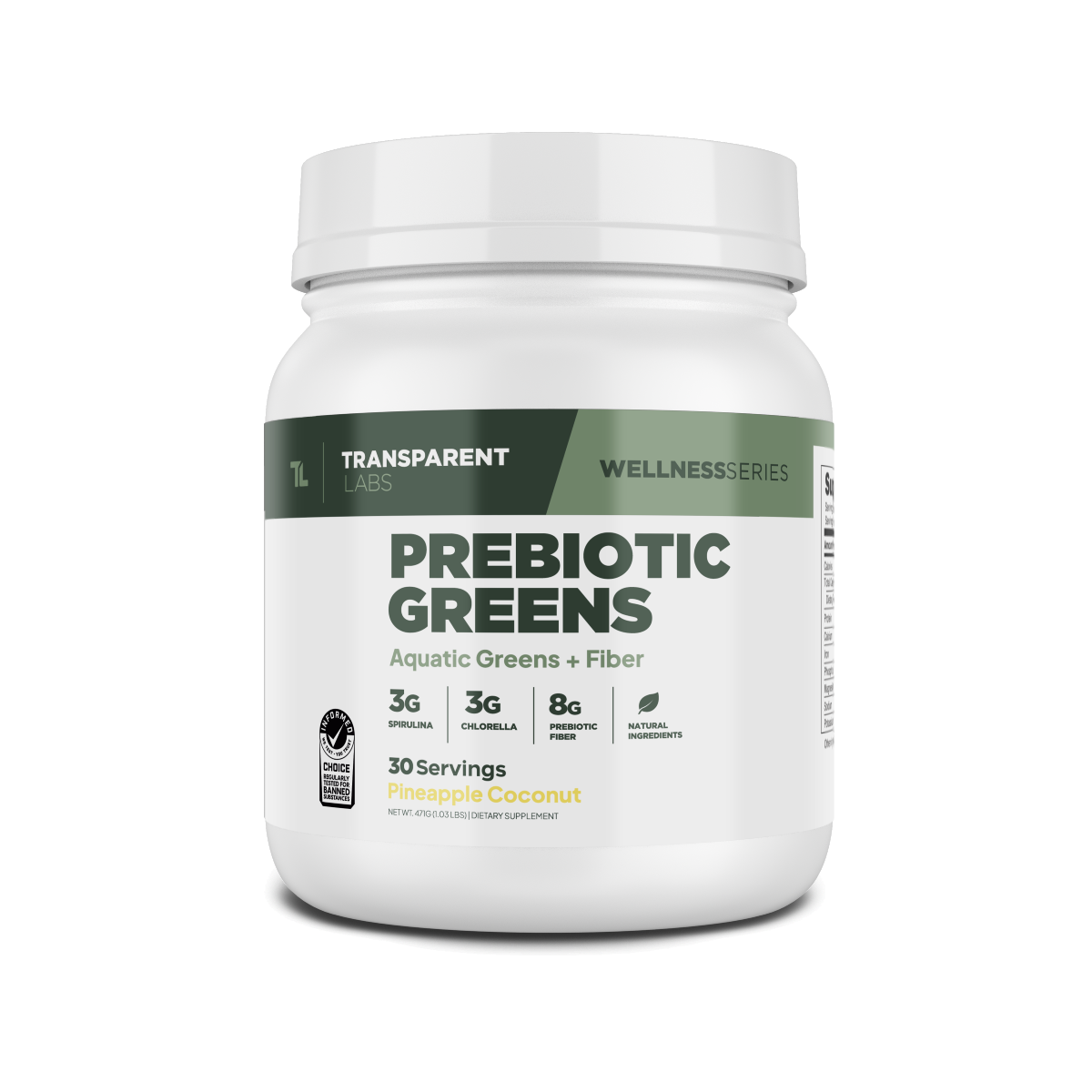 Transparent labs prebiotic greens - First Response Nutrition