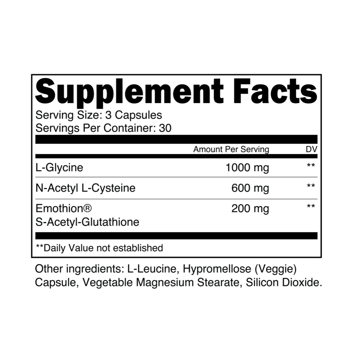 Transparent Labs NAC - First Response Nutrition