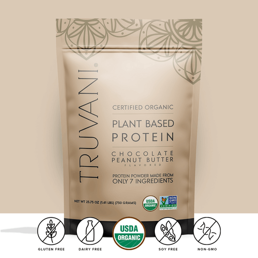 Organic Chocolate and Peanut Butter Plant Based Protein Powder