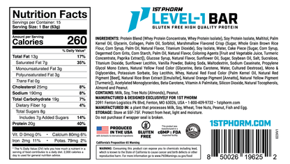 1st Phorm Level one "meal replacement" bar - First Response Nutrition